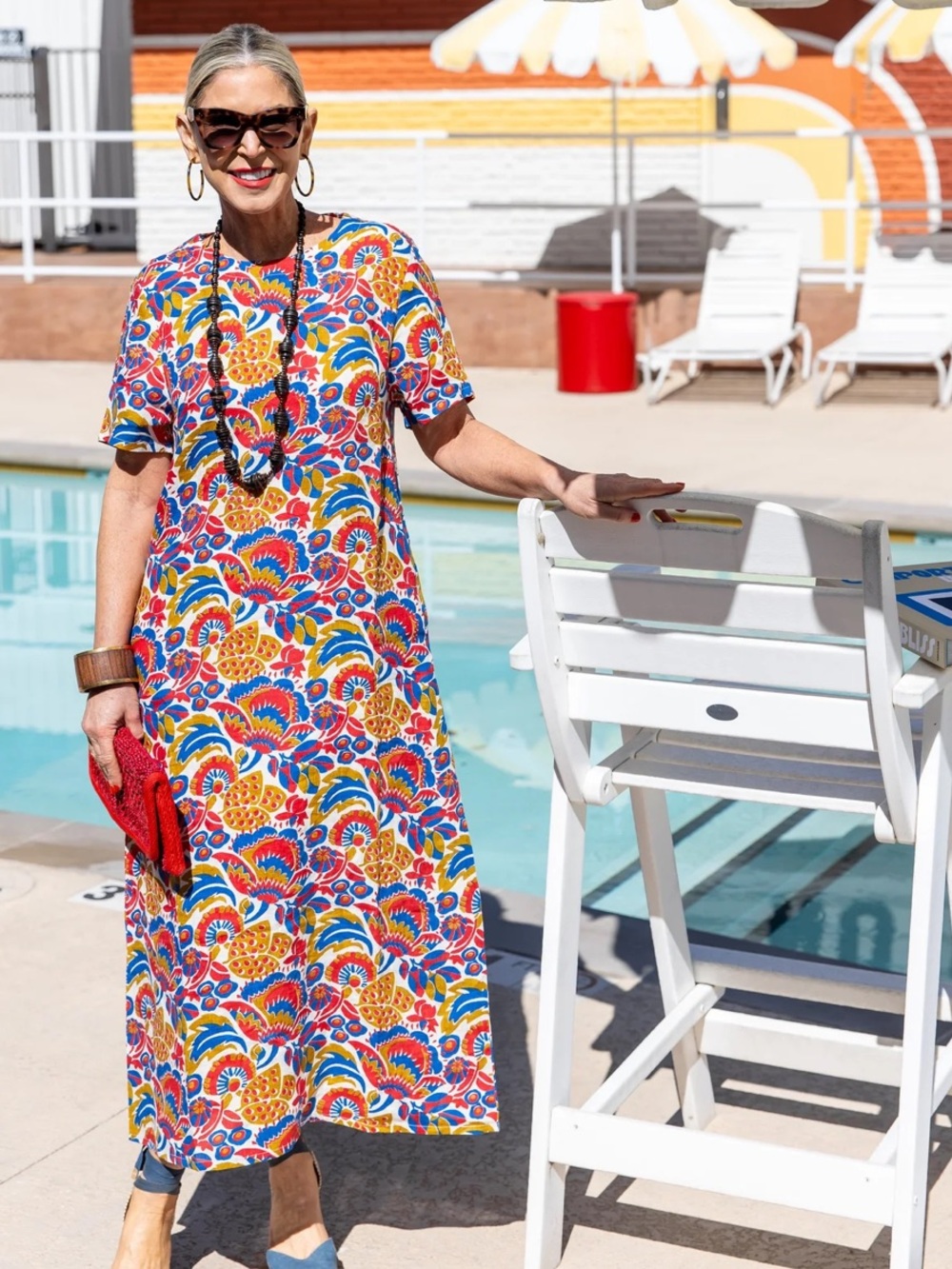 PrintFresh Pencil and Paper Co 100% Linen Print Maxi Resort Dress Sz 2X NWT